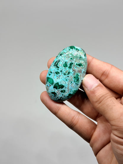 Malachite Chrysocolla Palmstone (1kg)