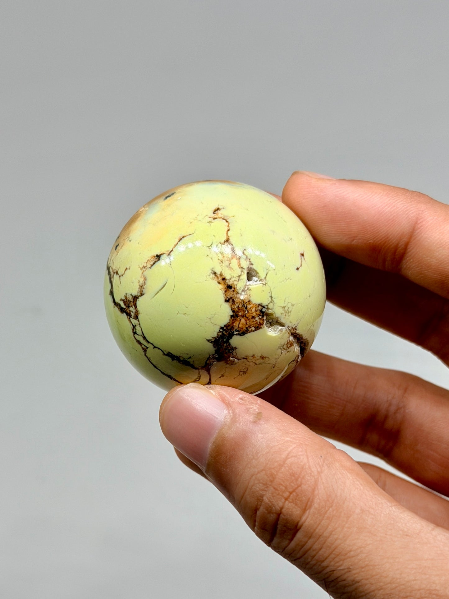 Citron Chrysoprase Sphere