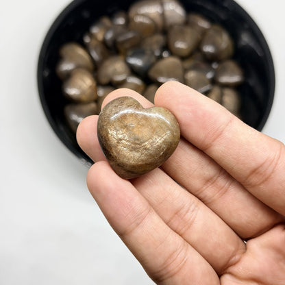 Golden Sapphire Mini Heart